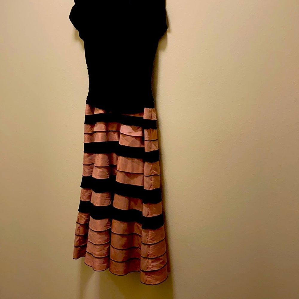 Black and cream dress